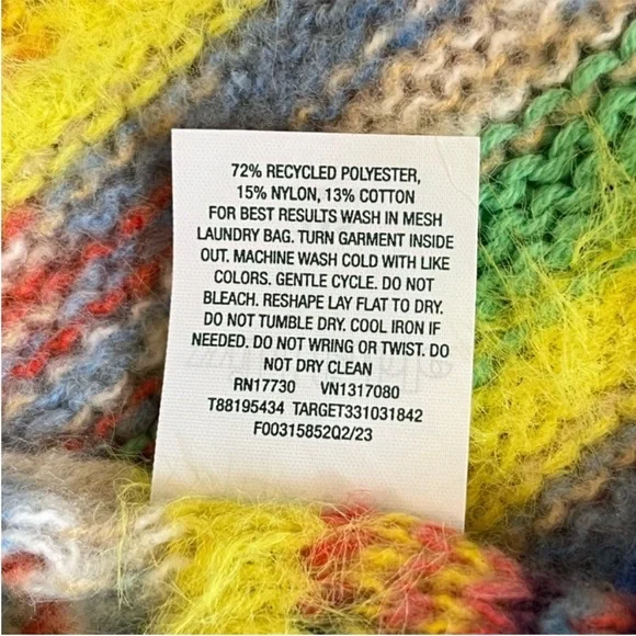 Wild Fable Multicolor Long Sleeve Party Shrug Sweater - Picture 6 of 7